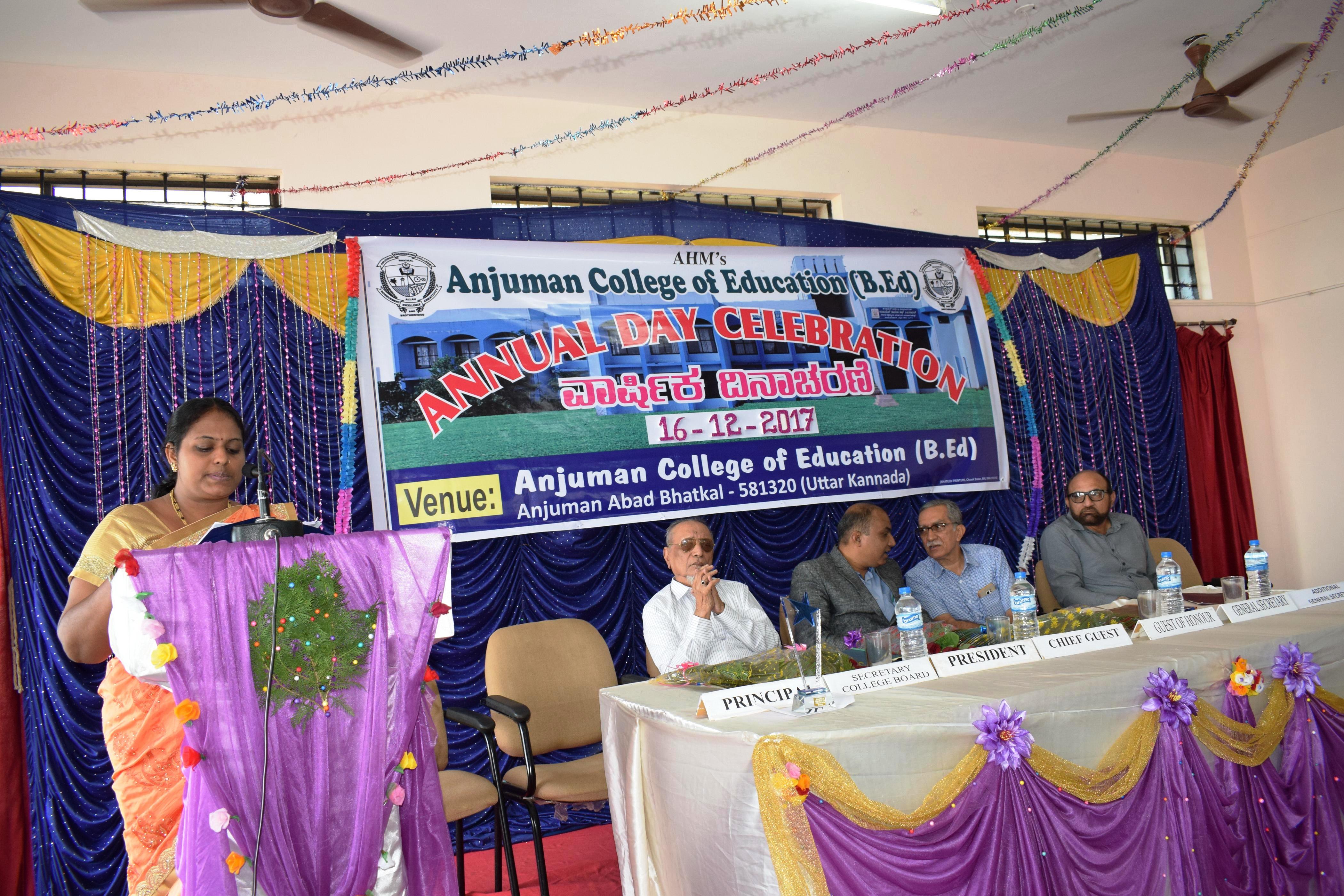 ಅಂಜುಮನ್ ಶಿಕ್ಷಣ ಮಹಾವಿದ್ಯಾಲಯದ ವಾರ್ಷಿಕ ದಿನಾಚರಣೆ