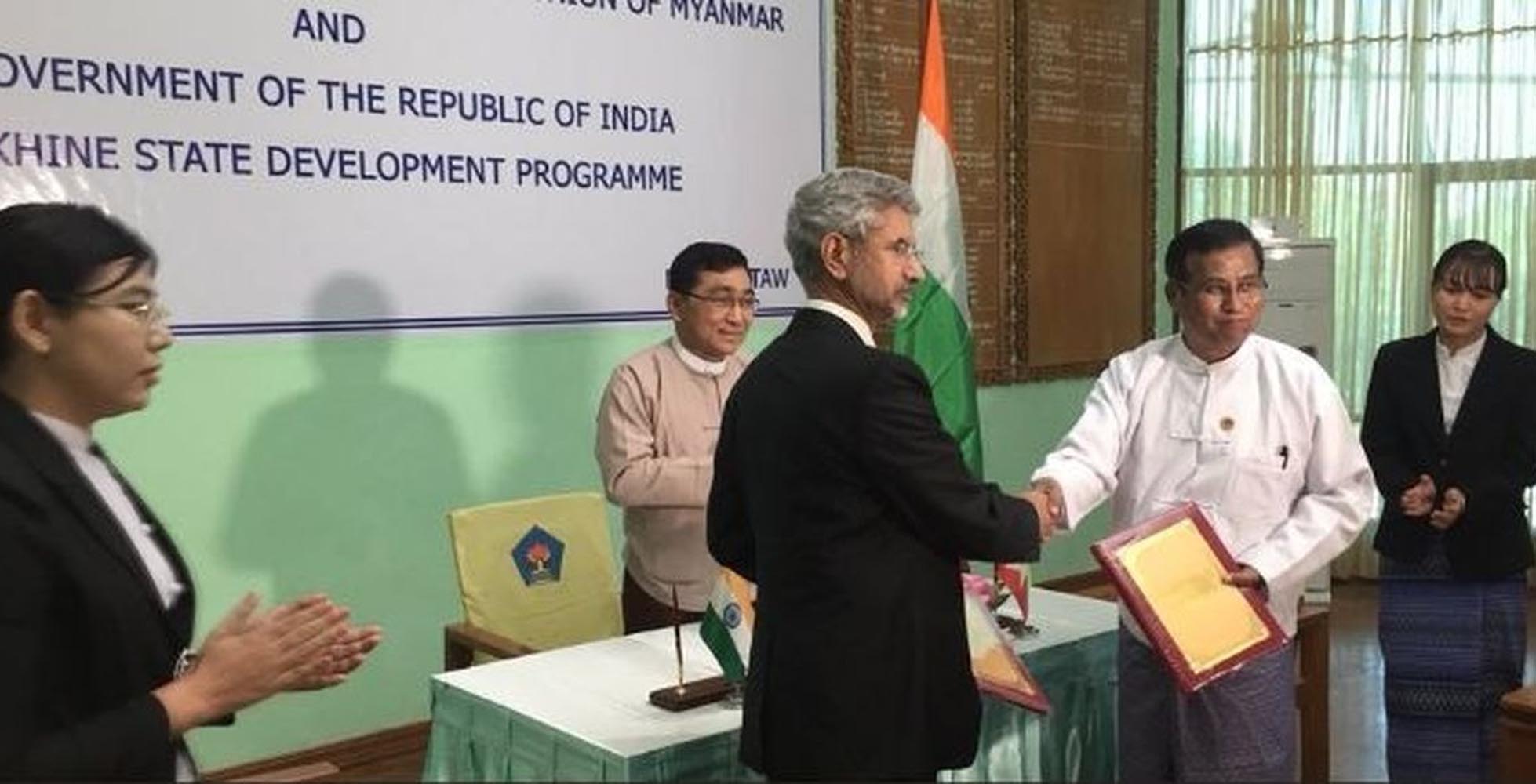 ರಖೈನ್ ರಾಜ್ಯದ ಅಭಿವೃದ್ಧಿ : ಭಾರತ- ಮ್ಯಾನ್ಮಾರ್ ಮಧ್ಯೆ ಒಪ್ಪಂದಕ್ಕೆ ಸಹಿ