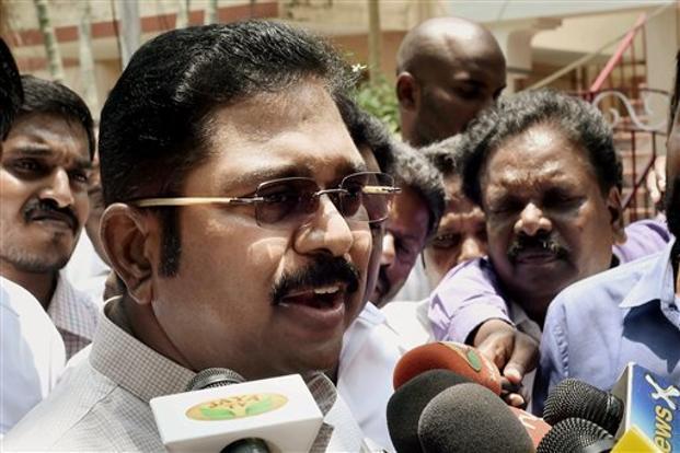 ಟಿಟಿವಿ ದಿನಕರನ್‌ರ ಆರು ಬೆಂಬಲಿಗರ ಉಚ್ಛಾಟನೆ