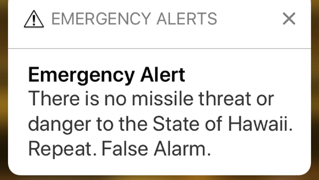 ಕ್ಷಿಪಣಿ ದಾಳಿಯ ಸಂದೇಶಕ್ಕೆ ಹೆದರಿ ಮನೆತೊರೆದ ಜನರು !