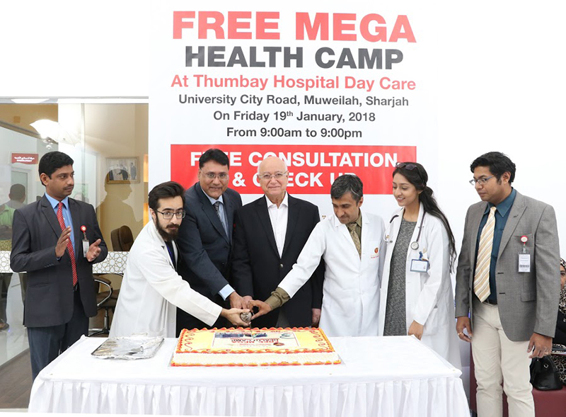 Free Mega Health Camp Organized by Thumbay Hospital Day Care Draws Hundreds of Visitors