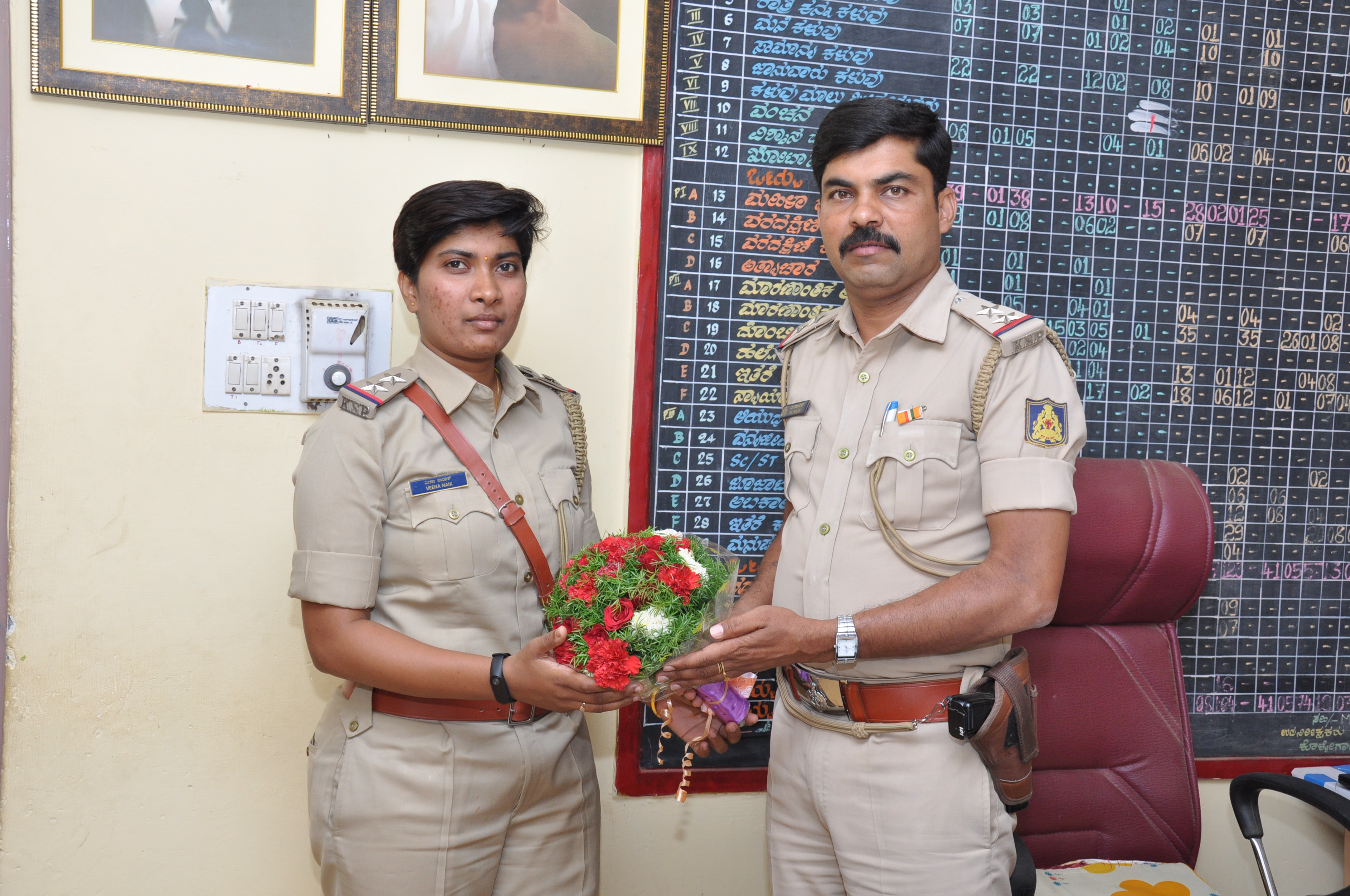 ಕೊಳ್ಳೇಗಾಲ: ನೂತನ ಉಪನಿರೀಕ್ಷಕರಾಗಿ ವೀಣಾನಾಯಕ್ ಅಧಿಕಾರ ಸ್ವೀಕಾರ