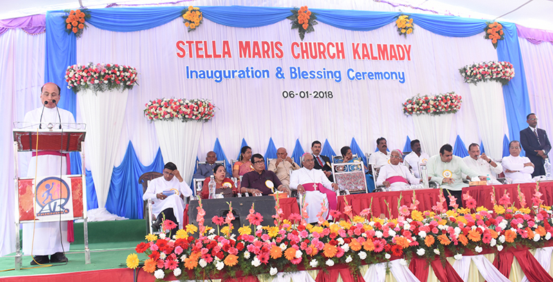 ಕಲ್ಮಾಡಿ: ಹಡಗಿನ ಮಾದರಿಯ ಸ್ಟೆಲ್ಲಾ ಮಾರಿಸ್ ಚರ್ಚ್ ಲೋಕಾರ್ಪಣೆ