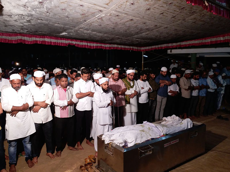 ಕೂಳೂರು ಮಸೀದಿಯ ದಫನ ಭೂಮಿಯಲ್ಲಿ ಬಶೀರ್ ಅಂತ್ಯಕ್ರಿಯೆ