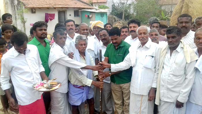 9.3 ಕೋಟಿ ರೂ. ಅಭಿವೃದ್ಧಿ ಕಾಮಗಾರಿಗೆ ತಮ್ಮಣ್ಣ ಚಾಲನೆ