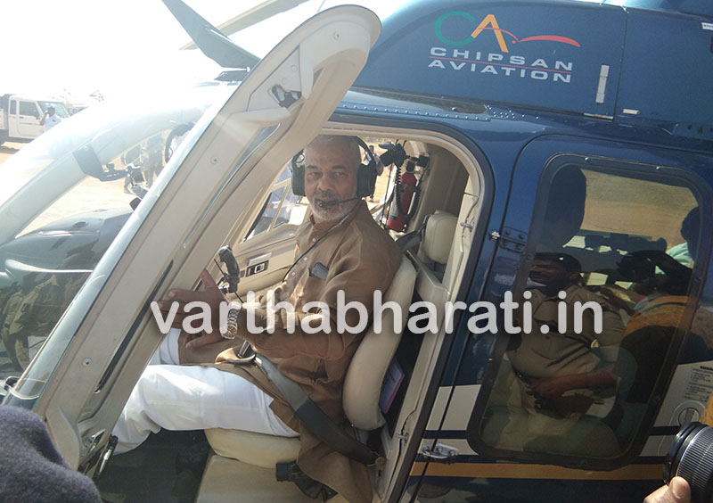 ಶ್ರವಣಬೆಳಗೊಳ: ಮಹಾಮಸ್ತಕಾಭಿಷೇಕದ ಅಂಗವಾಗಿ ಹೆಲಿಟೂರಿಸಂಗೆ ಚಾಲನೆ