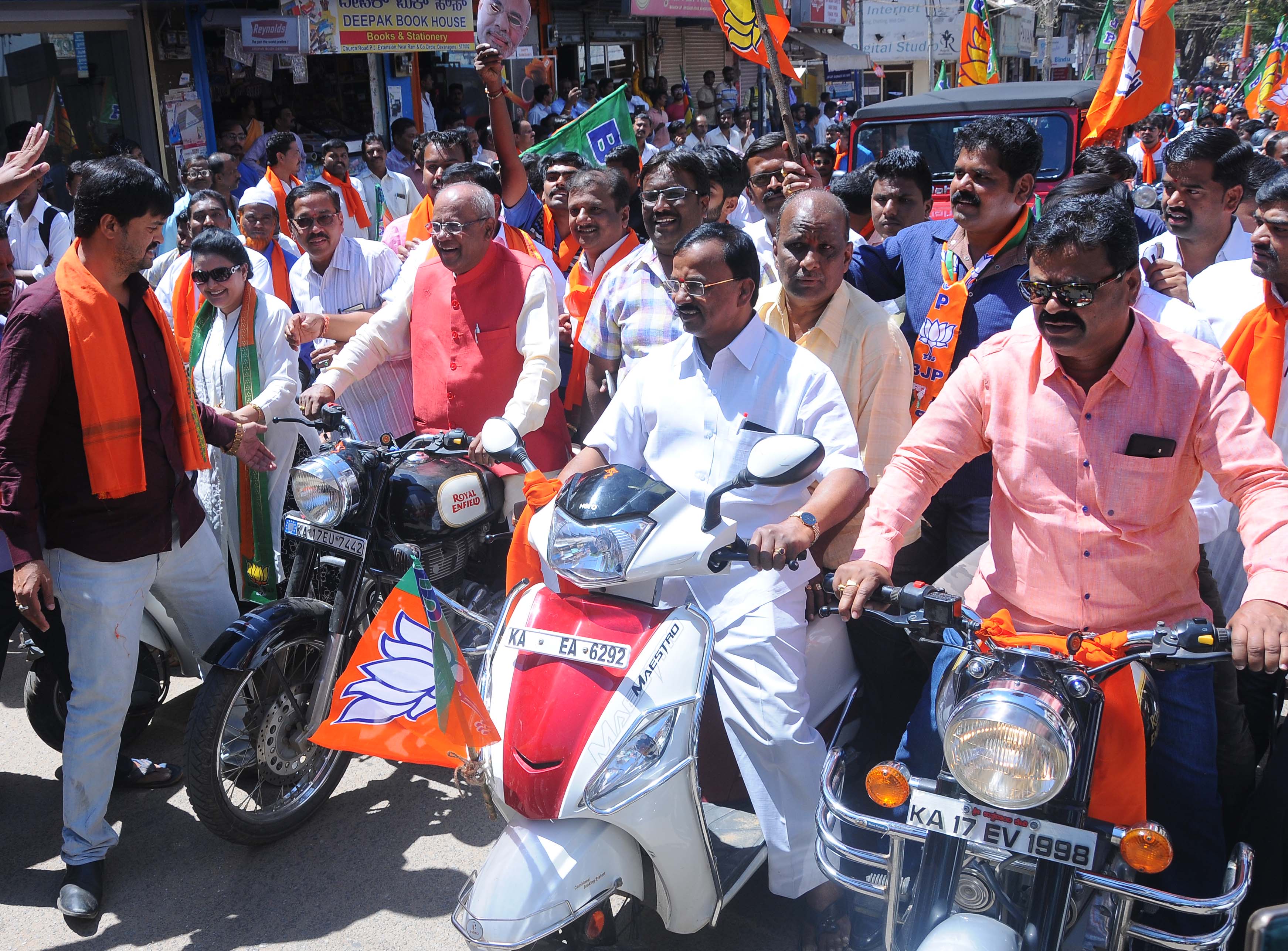 ದಾವಣಗೆರೆ: ಬಿಜೆಪಿ ರೈತ ಮೋರ್ಚಾದಿಂದ ಜನಜಾಗೃತಿ ಬೈಕ್ ಜಾಥ