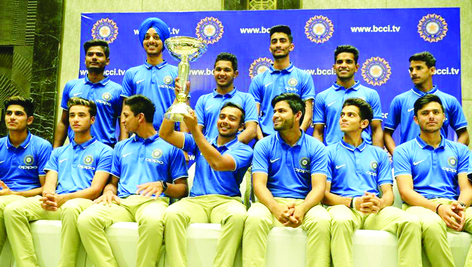 ವಿಶ್ವಕಪ್ ವಿಜೇತ ಭಾರತದ ಅಂಡರ್-19 ಕ್ರಿಕೆಟ್ ತಂಡಕ್ಕೆ ಅದ್ದೂರಿ ಸ್ವಾಗತ