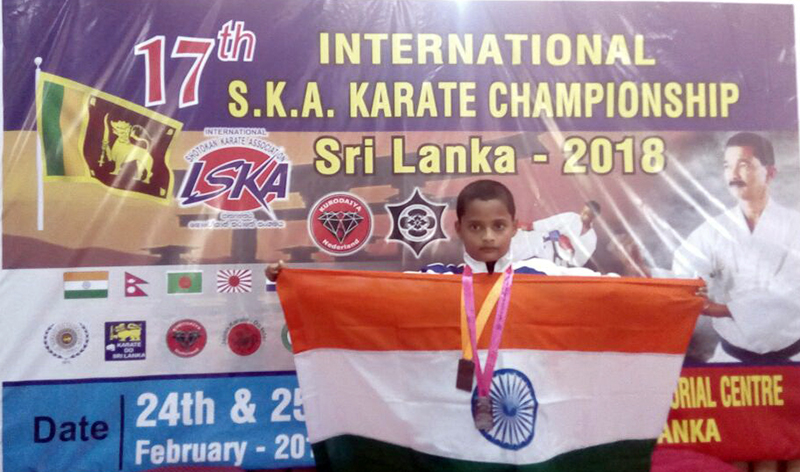 ಅಂತಾರಾಷ್ಟ್ರೀಯ ಕರಾಟೆ ಸ್ಪರ್ಧೆ: ಅಹ್ಮದ್ ಖಲೀಲ್ ದ್ವಿತೀಯ ಸ್ಥಾನ