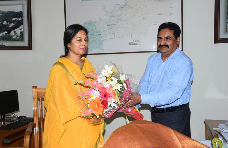 ಚಾಮರಾಜನಗರ: ನೂತನ ಜಿಲ್ಲಾಧಿಕಾರಿಯಾಗಿ ಬಿ.ಬಿ. ಕಾವೇರಿ ಅಧಿಕಾರ ಸ್ವೀಕಾರ