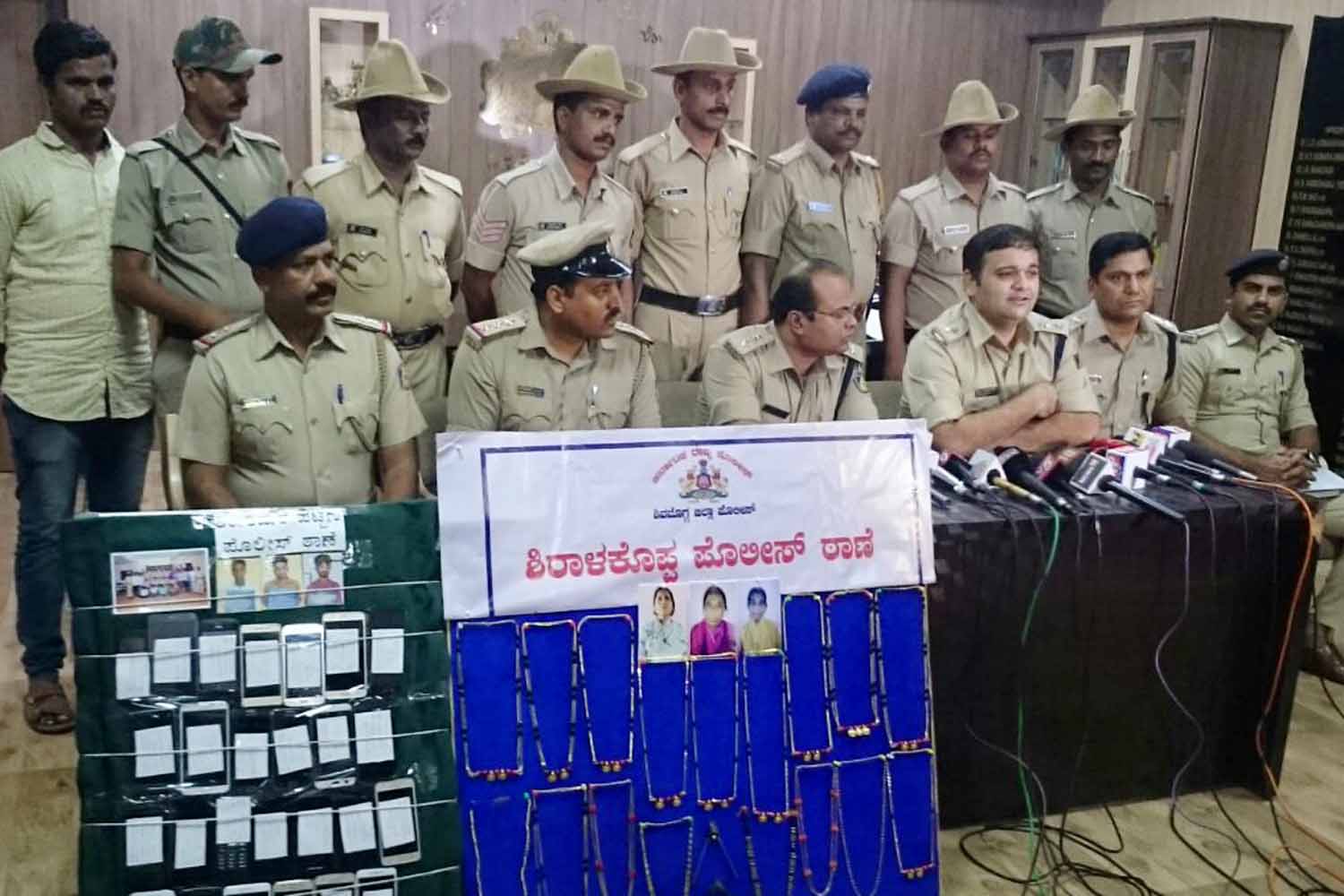 ಶಿವಮೊಗ್ಗ: 6 ಸರಗಳ್ಳಿಯರು ಸೇರಿ 8 ಜನ ಕಳ್ಳರ ಬಂಧನ; ಲಕ್ಷಾಂತರ ರೂ. ಮೌಲ್ಯದ ಸೊತ್ತು ವಶ