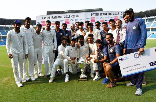 ವಿದರ್ಭ ಮಡಿಲಿಗೆ ಇರಾನಿ ಟ್ರೋಫಿ