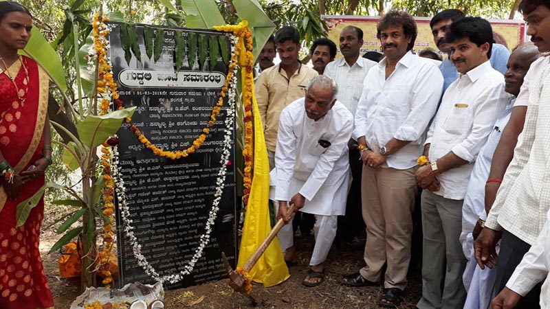 ಸೊರಬ: ಏತ ನೀರಾವರಿ ಯೋಜನೆಗೆ ಸಚಿವರಿಂದ ಶಿಲಾನ್ಯಾಸ