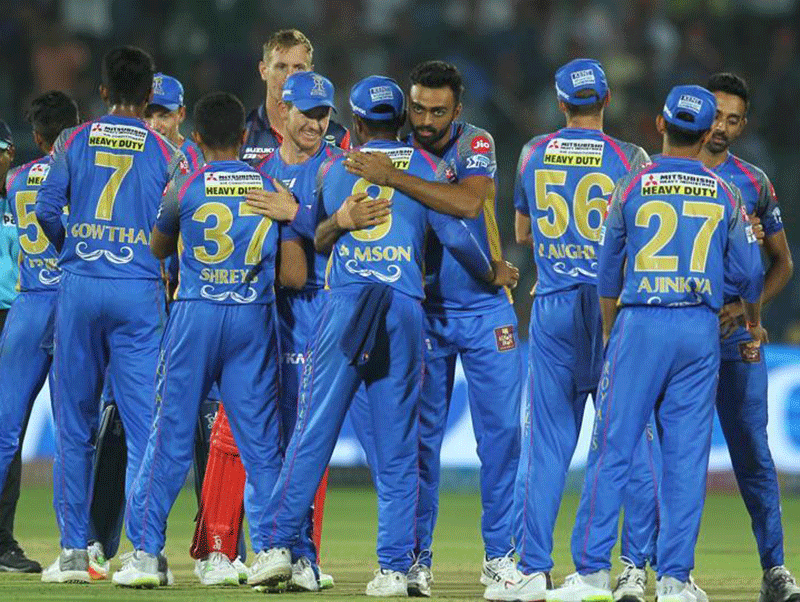 ಐಪಿಎಲ್ ಕ್ರಿಕೆಟ್: ಮಳೆ ಅಡಚಣೆ ನಡುವೆ ಪಂದ್ಯ ಗೆದ್ದ ರಾಜಸ್ಥಾನ ರಾಯಲ್ಸ್ ಐಪಿಎಲ್ ಕ್ರಿಕೆಟ್: ಮಳೆ ಅಡಚಣೆ ನಡುವೆ ಪಂದ್ಯ ಗೆದ್ದ ರಾಜಸ್ಥಾನ ರಾಯಲ್ಸ್