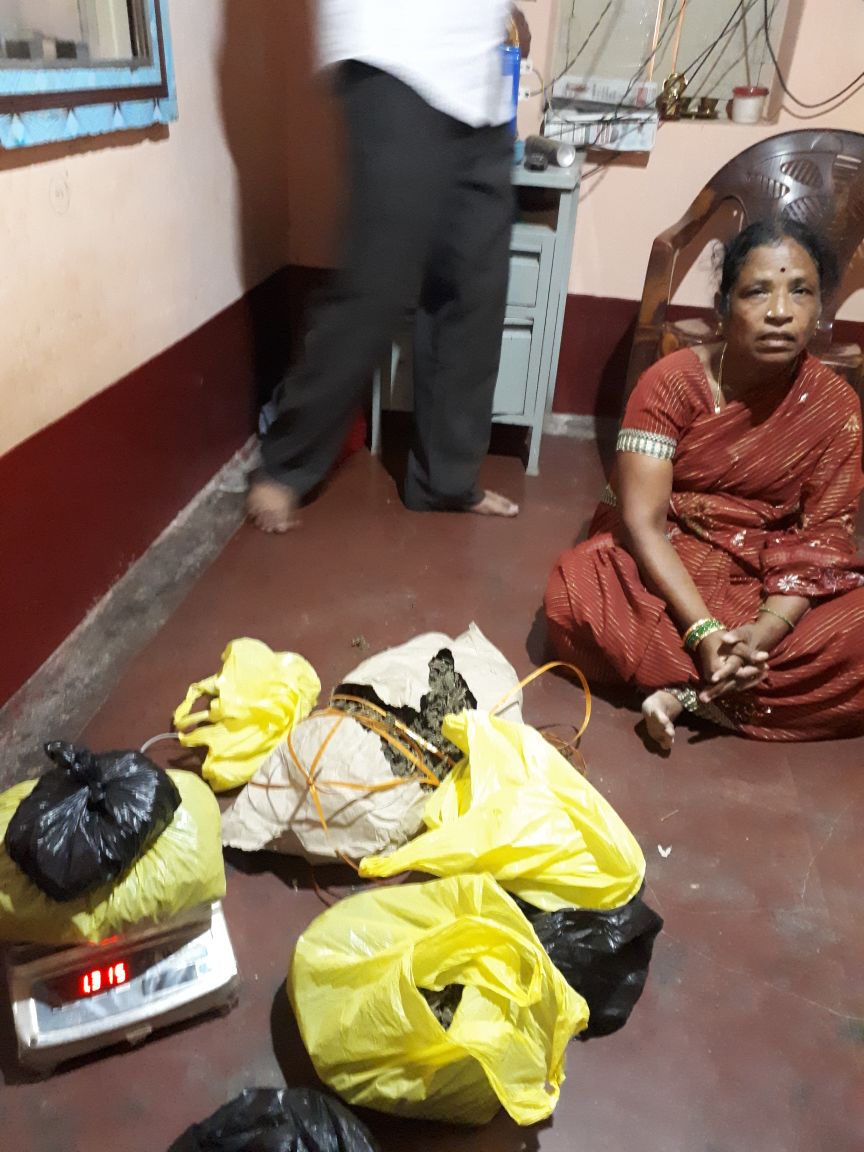 ತುಮಕೂರು: ಮನೆ ಮೇಲೆ ದಾಳಿ; 65 ಕೆ.ಜಿ. ಗಾಂಜಾ ವಶ