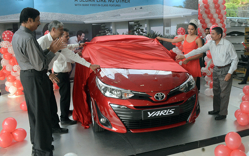 ಮಂಗಳೂರು: ‘ಟೊಯೊಟಾ ಯಾರಿಸ್’ ನೂತನ ಕಾರು ಮಾರುಕಟ್ಟೆಗೆ ಬಿಡುಗಡೆ