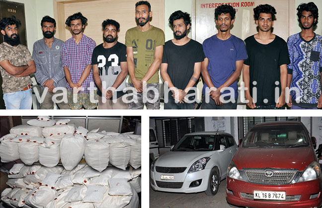 ಬೆಂಗಳೂರು: 108 ಕೆ.ಜಿ ಗಾಂಜಾ ವಶ; 9 ಜನರ ಬಂಧನ