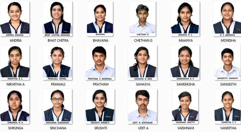 ಮಂಗಳೂರು: ವಿಕಾಸ್ ಪಿಯು ಕಾಲೇಜಿಗೆ ಉತ್ತಮ ಫಲಿತಾಂಶ