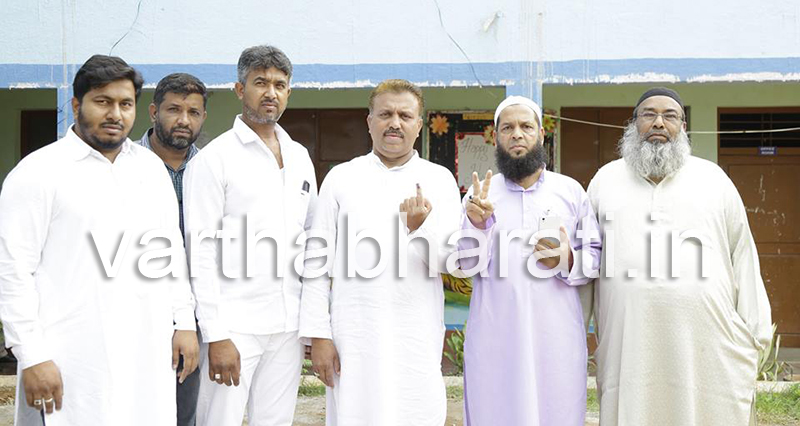 ಎಸ್.ಡಿ.ಪಿ.ಐ. ಅಭ್ಯರ್ಥಿ ಅಬ್ದುಲ್ ಮಜೀದ್ ಮತದಾನ