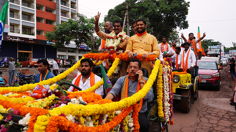 ಮೂಡುಬಿದಿರೆ ವಿಧಾನಸಭಾ ಕ್ಷೇತ್ರದಲ್ಲಿ ಬಿಜೆಪಿ ವಿಜಯೋತ್ಸವ ಜಾಥ