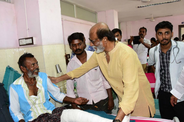 ತೂತುಕುಡಿ ಗೋಲಿಬಾರ್‌ನಲ್ಲಿ ಗಾಯಗೊಂಡವರನ್ನು ಭೇಟಿಯಾದ ರಜಿನಿಕಾಂತ್