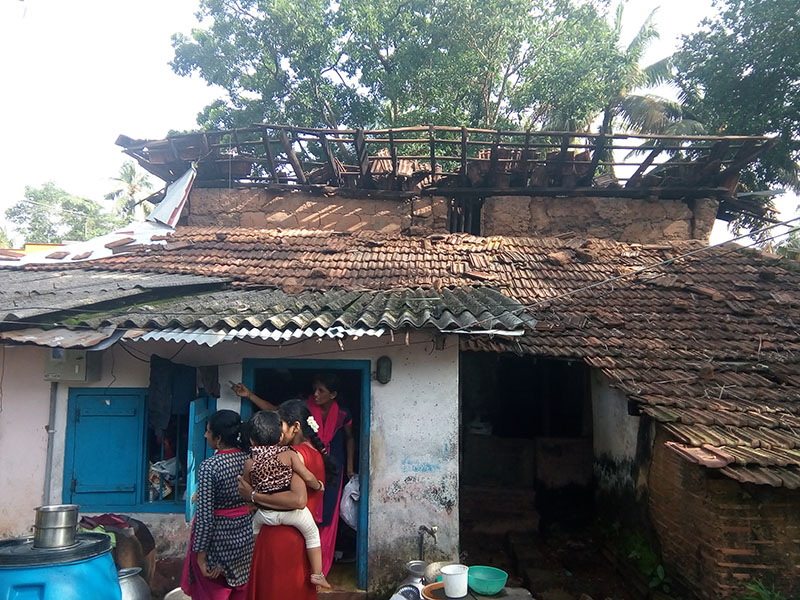 ಬೋಳಾರದಲ್ಲಿ ಮನೆ ಕುಸಿತ: ಮನೆಮಂದಿ ಅಪಾಯದಿಂದ ಪಾರು