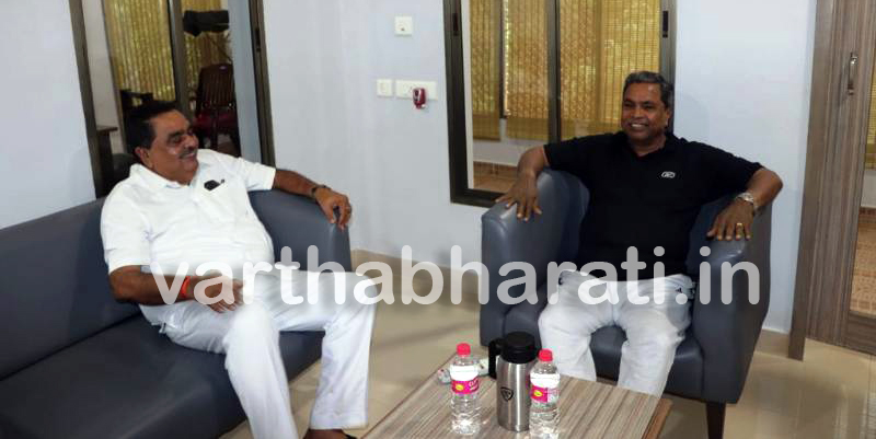 ಬೆಳ್ತಂಗಡಿ: ಸಿದ್ದರಾಮಯ್ಯರನ್ನು ಭೇಟಿಯಾದ ರಮಾನಾಥ ರೈ