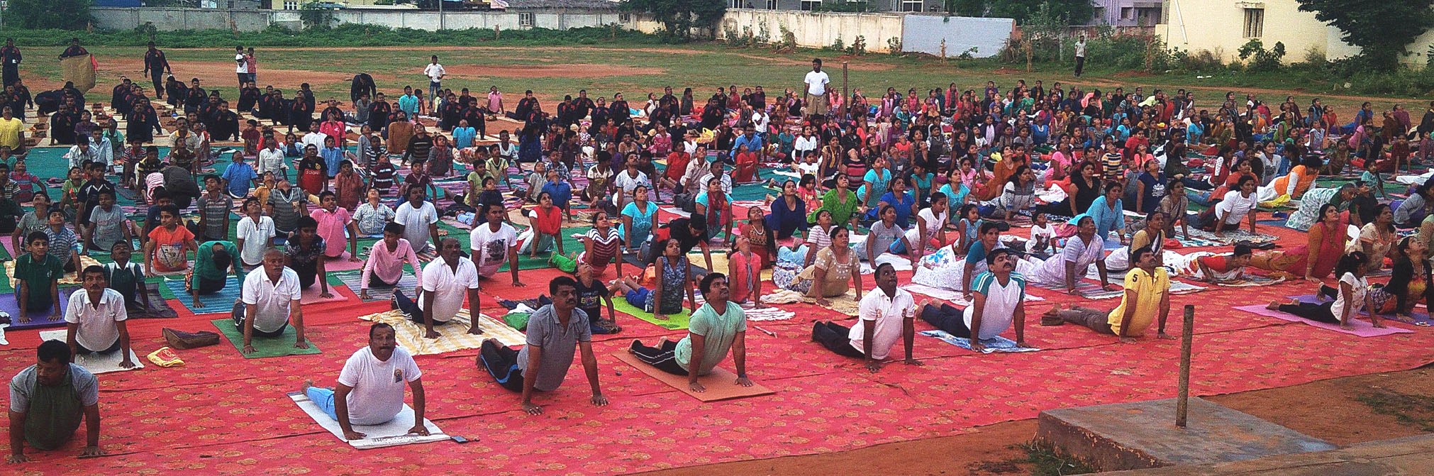 ಕಡೂರು: ಸಾಮೂಹಿಕ ಯೋಗ ಪ್ರದರ್ಶನ ಕಾರ್ಯಕ್ರಮ