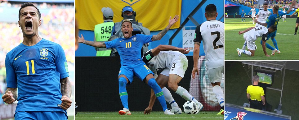 ಫುಟ್ಬಾಲ್ ವಿಶ್ವಕಪ್: ​ಬ್ರೆಝಿಲ್‌ಗೆ ಜಯ
