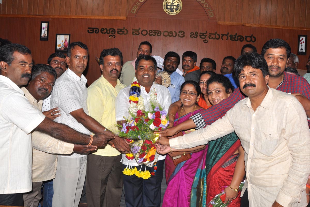 ಚಿಕ್ಕಮಗಳೂರು: ತಾಪಂ ನೂತನ ಅಧ್ಯಕ್ಷರಾಗಿ ಜಯಣ್ಣ ಅವಿರೋಧ ಆಯ್ಕೆ