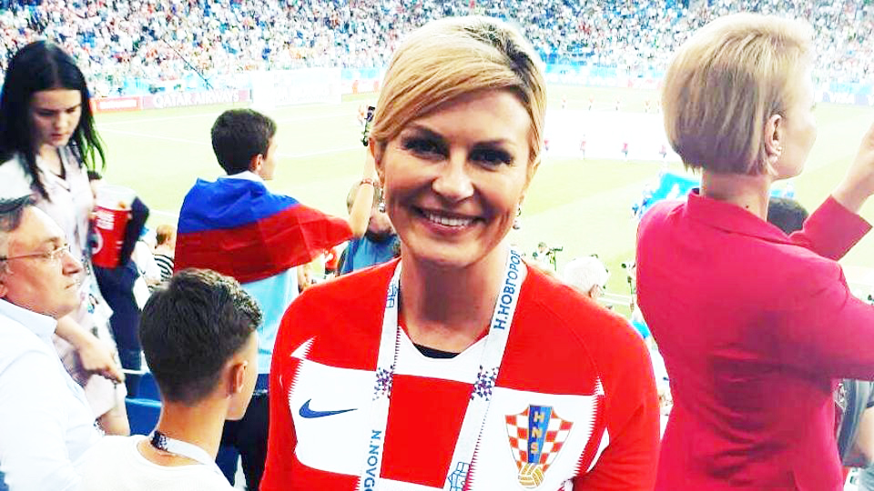 ಆಟಗಾರರೊಂದಿಗೆ ಸಂಭ್ರಮಿಸಿದ ಕ್ರೊಯೇಶಿಯ ಅಧ್ಯಕ್ಷೆ ಕೊಲಿಂಡಾ