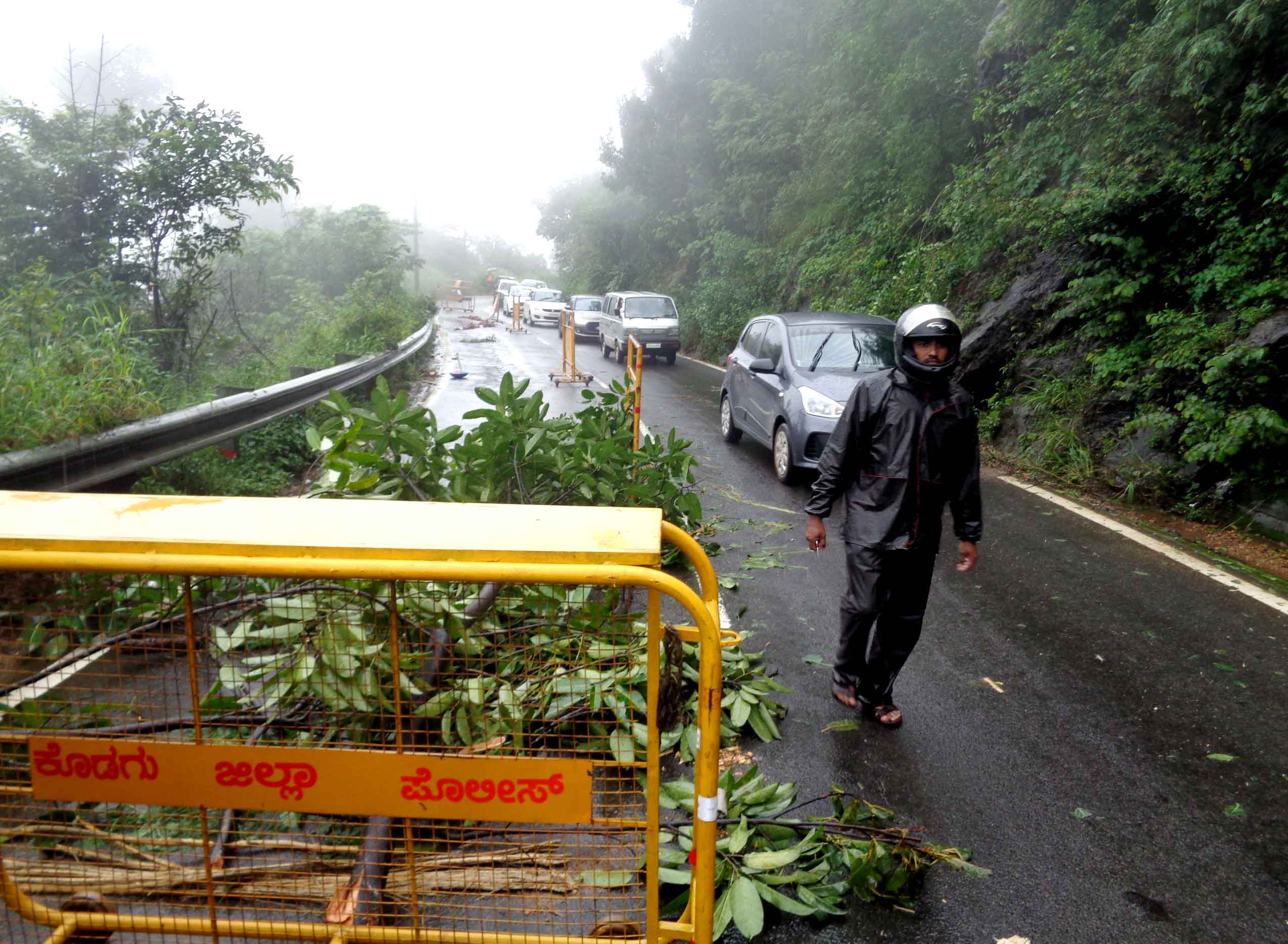 ಮಹಾಮಳೆಗೆ ಮಡಿಕೇರಿ -ಮಂಗಳೂರು ರಸ್ತೆಗೆ ಹಾನಿ: ಭೂಕುಸಿತ ಸಂಭವ