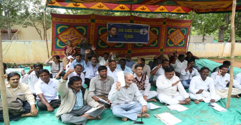 ಮೈಸೂರು: ಸ್ವಾಮಿ ಅಗ್ನಿವೇಶ್ ಮೇಲಿನ ಹಲ್ಲೆ ಖಂಡಿಸಿ ದಲಿತ, ಪ್ರಗತಿಪರರ ಪ್ರತಿಭಟನೆ