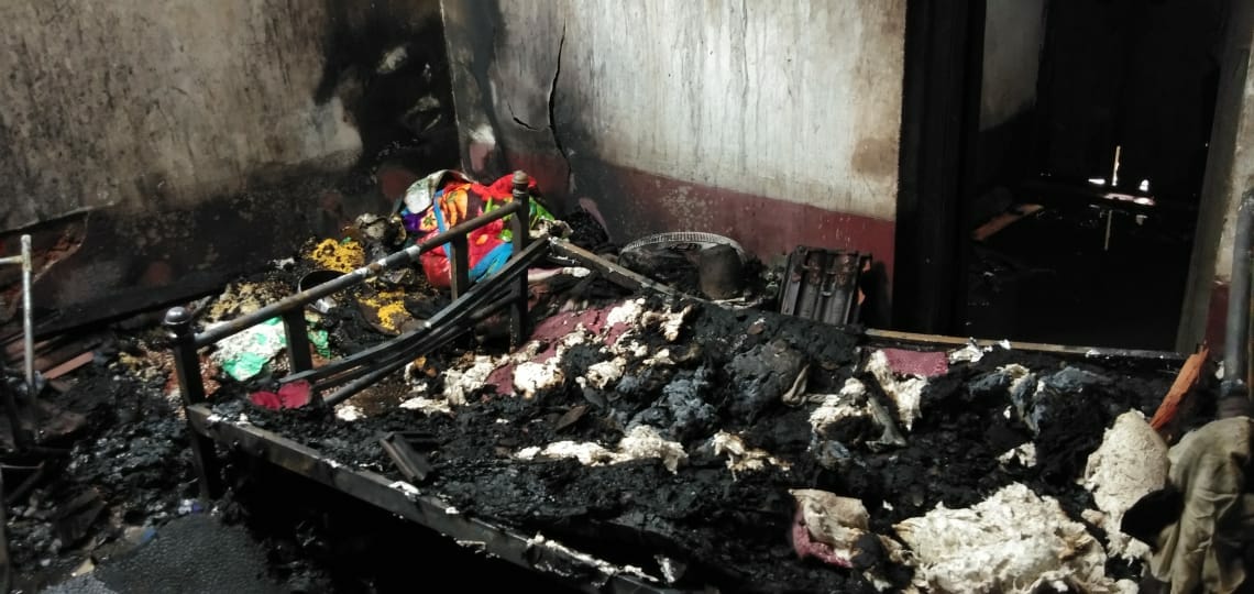 ಕೊಪ್ಪ: ವಿದ್ಯುತ್ ಶಾರ್ಟ್ ಸರ್ಕ್ಯೂಟ್; ಲಕ್ಷಾಂತರ ಮೌಲ್ಯದ ಮನೆ ಸಾಮಾಗ್ರಿ ಸಂಪೂರ್ಣ ಭಸ್ಮ