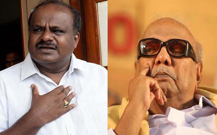 ತಮಿಳುನಾಡು ಮಾಜಿ ಸಿ.ಎಂ ಕರುಣಾನಿಧಿ ಆರೋಗ್ಯ ವಿಚಾರಿಸಿದ ಕುಮಾರಸ್ವಾಮಿ