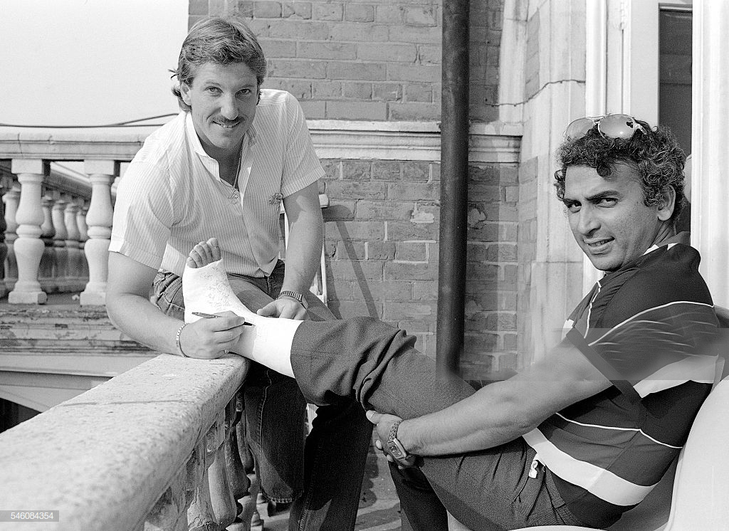 ಗವಾಸ್ಕರ್ ಮೊಣಕಾಲು ಮುರಿದ ಬೋಥಮ್ ಹೊಡೆತ !