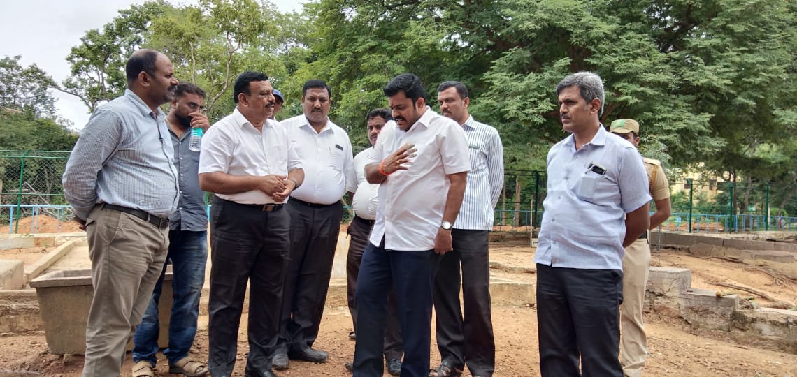 ತುಮಕೂರು: ನಾಮದ ಚಿಲುಮೆ ಜಿಂಕೆ ವನ, ಸಸ್ಯೋಧ್ಯಾನಕ್ಕೆ ಶಾಸಕ ಗೌರಿಶಂಕರ್ ಭೇಟಿ