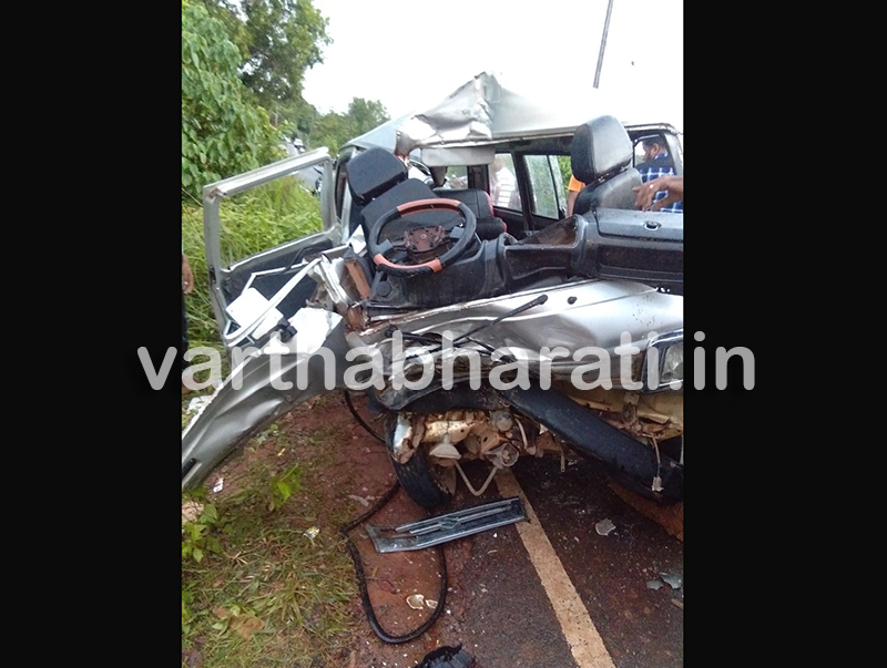 ಮುಡಿಪು: ಲಾರಿ - ಕಾರು ನಡುವೆ ಅಪಘಾತ; ಮೂವರಿಗೆ ಗಾಯ