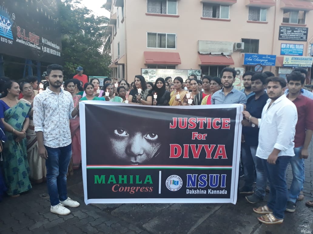 ಬಾಲಕಿಯ ಅತ್ಯಾಚಾರ ಪ್ರಕರಣಕ್ಕೆ ಖಂಡನೆ: ಕಾಂಗ್ರೆಸ್, ಎನ್‌ಎಸ್‌ಯುಐನಿಂದ ಪ್ರತಿಭಟನೆ