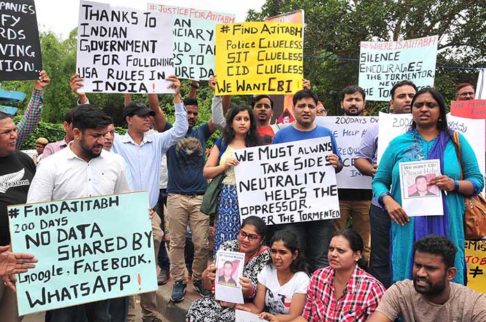 ಟೆಕ್ಕಿ ಅಜಿತಾಬ್ ನಾಪತ್ತೆ ಪ್ರಕರಣ: ಸಿಬಿಐ ತನಿಖೆಗಾಗಿ ಪೋಷಕರ ಪಟ್ಟು