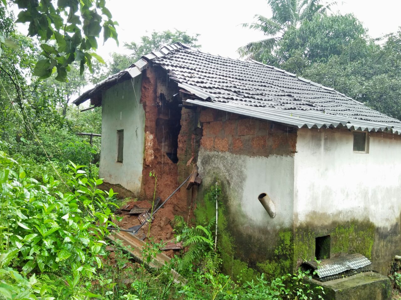 ಬೆಳ್ತಂಗಡಿ: ಗಾಳಿ-ಮಳೆಯಿಂದ ಎರಡು ಮನೆಗಳಿಗೆ ಹಾನಿ