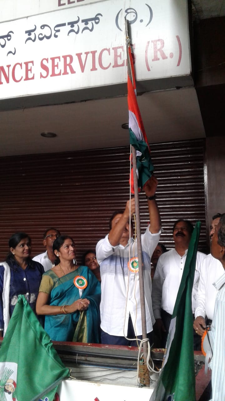 ದ.ಕ. ಜಿಲ್ಲಾ ಜೆಡಿಎಸ್ ಕಚೇರಿಯಲ್ಲಿ ಸ್ವತಂತ್ರೋತ್ಸವ  ಆಚರಣೆ