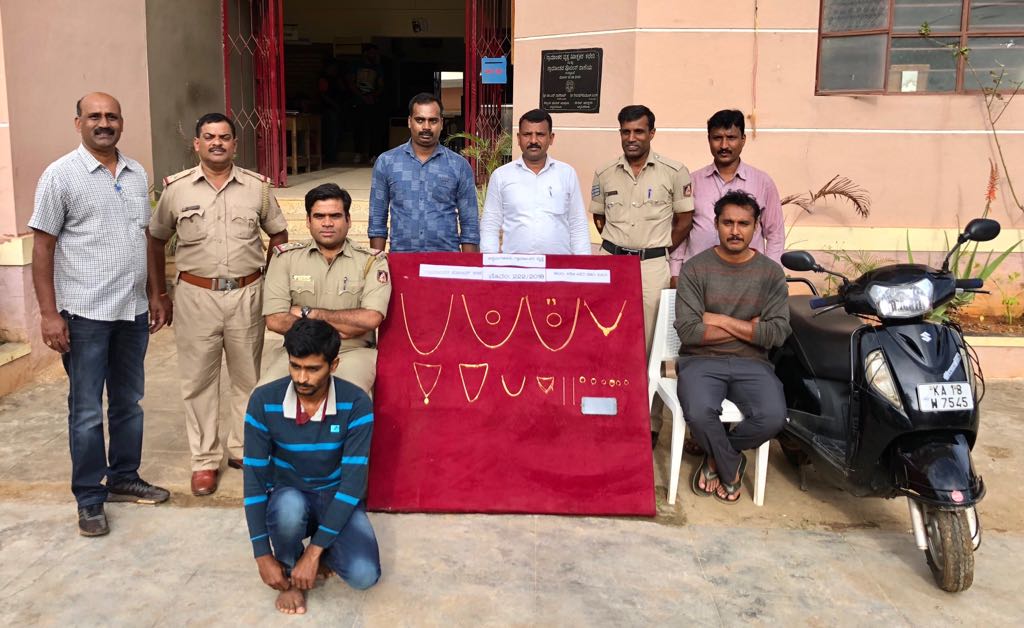 ಚಿಕ್ಕಮಗಳೂರು: ಚಿನ್ನಾಭರಣ, ನಗದು ಕಳವು ಪ್ರಕರಣದ ಆರೋಪಿ ಸೆರೆ