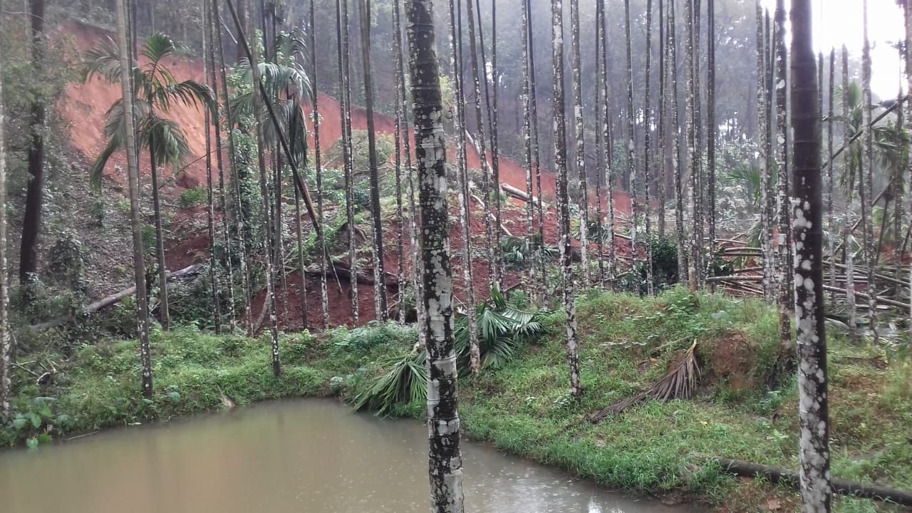 ಚಿಕ್ಕಮಗಳೂರು: ಬಿಡುವು ನೀಡಿದ ಮಳೆ; ಅಲ್ಲಲ್ಲಿ ಭೂ ಕುಸಿತ