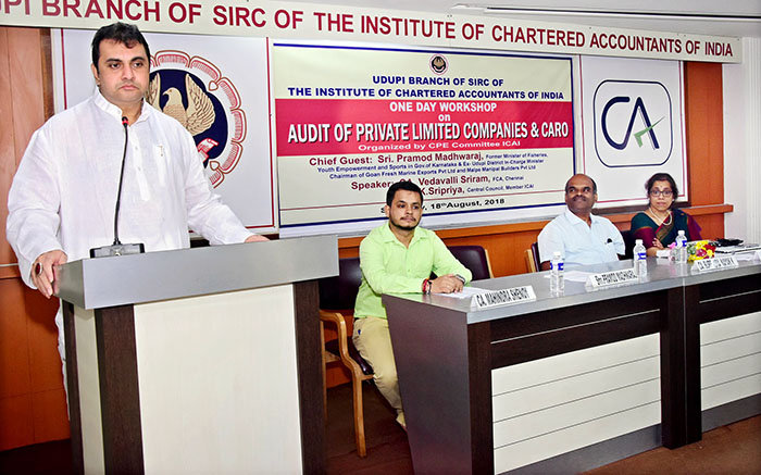 ಲೆಕ್ಕಪರಿಶೋಧಕರ ಸಂಸ್ಥೆಯಿಂದ ಕಾರ್ಯಾಗಾರ