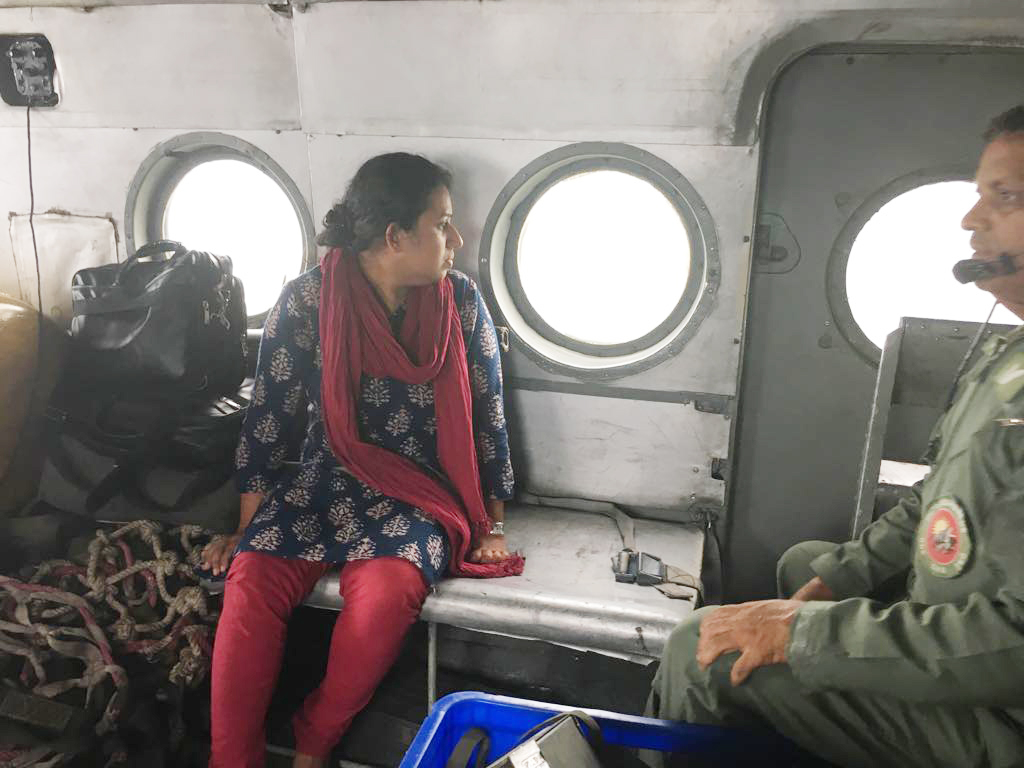 ತೀವ್ರಗೊಂಡ ಡ್ರೋಣ್ ಕಾರ್ಯಾಚರಣೆ : ಅಧಿಕಾರಿಗಳಿಂದ ವೈಮಾನಿಕ ಸಮೀಕ್ಷೆ