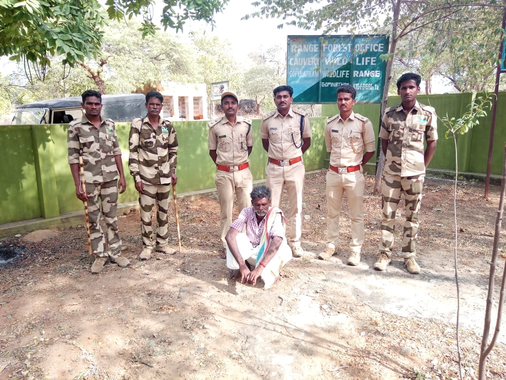 ಹನೂರು: ಕಾಡು ಮೊಲ ಭೇಟೆಯಾಡಿದ ಆರೋಪಿಗಳ ಬಂಧನ