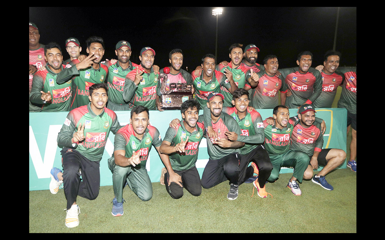 ವೆಸ್ಟ್‌ಇಂಡೀಸ್ ವಿರುದ್ಧದ ಟ್ವೆಂಟಿ-20 ಸರಣಿ ಗೆದ್ದುಕೊಂಡ ಬಾಂಗ್ಲಾದೇಶ