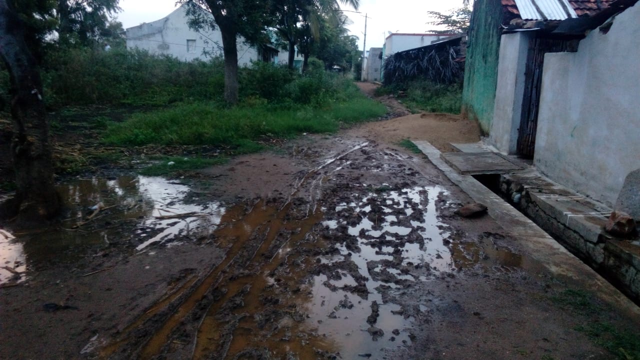 ಹನೂರು: ಮೂಲಭೂತ ಸೌಕರ್ಯ ವಂಚಿತ ದೊಡ್ಡಮಾಲಾಪುರ ಗ್ರಾಮದ ಕುರುಬರ ಬೀದಿ