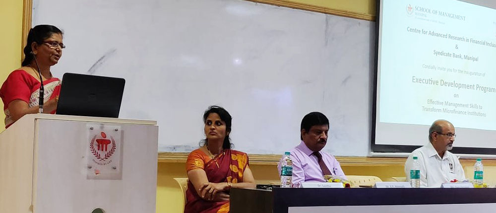 ಮಣಿಪಾಲ: ಮೈಕ್ರೋಫೈನಾನ್ಸ್ ಕುರಿತು ಕಾರ್ಯಾಗಾರ